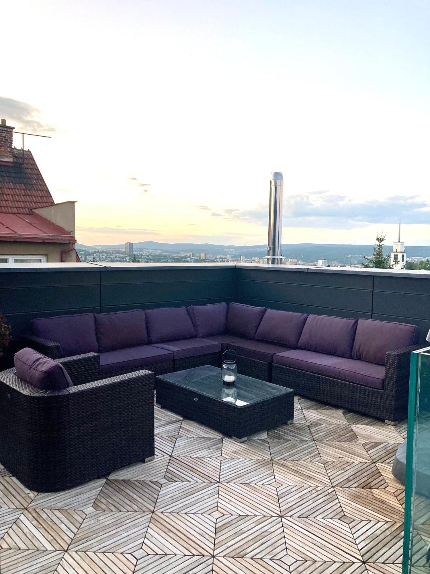 Apartman Se Saunou A Terasou S Vyhledem Na Brno Exterior photo